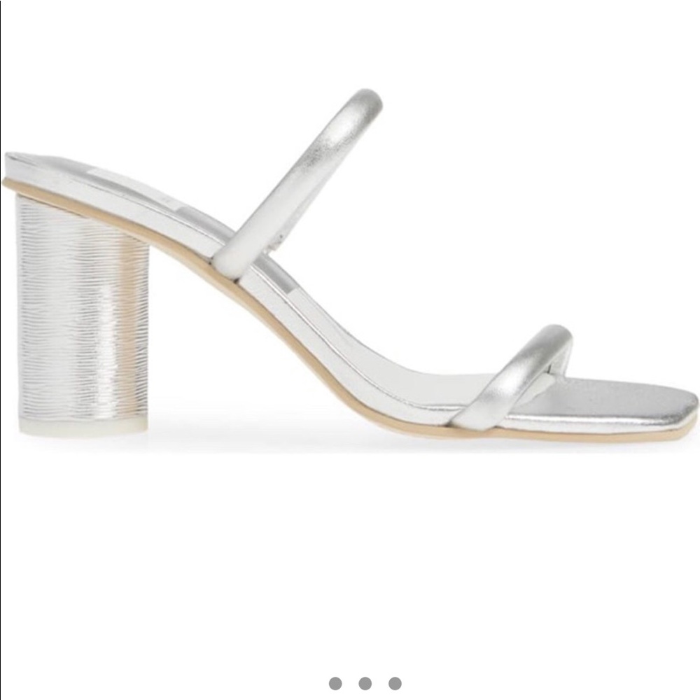Dolce Vita Silver Sandal Heels